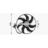 Вентилятор радиатора AVA QUALITY COOLING 1440654468 NB9 C9 OL7730
