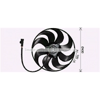 Вентилятор радиатора AVA QUALITY COOLING OSGY 1 4045385235612 Peugeot Rifter PE7559