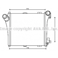 Интеркулер AVA QUALITY COOLING RE4097 PO AER 4045385174805 1423464756