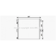 Радиатор кондиционера AVA QUALITY COOLING RE5126 4045385220915 G9VA7 A5 1424456671
