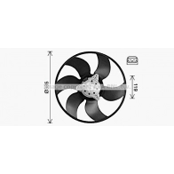 Вентилятор радиатора AVA QUALITY COOLING 2F FPZ6D RT7674 Renault Kangoo (KC) 1 Минивэн 1.9 dTi (KC0U) 80 л.с. 2000 – 2025