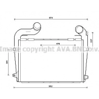 Интеркулер AVA QUALITY COOLING SC4041 R T6OZ0 1424831330 4045385193493