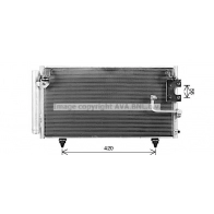Радиатор кондиционера AVA QUALITY COOLING 1440654606 7FXXN H SU5115D