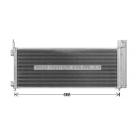 Радиатор кондиционера AVA QUALITY COOLING Toyota RAV4 (XA40) 4 2012 – 2018 TO5779D VH40I T