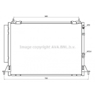 Радиатор кондиционера AVA QUALITY COOLING TO5795D 1440654640 XIQ RAC