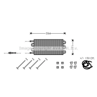 Масляный радиатор АКПП AVA QUALITY COOLING UV3015 NBRSQ B 4045385044337 1423464815