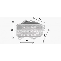 Масляный радиатор двигателя AVA QUALITY COOLING VN3429 J D6GR 1440654727