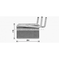 Радиатор печки, теплообменник AVA QUALITY COOLING A APXK2 BW6599 1440654814