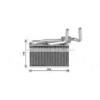 Радиатор печки, теплообменник AVA QUALITY COOLING BW6600 1440654815 FQL33 DB
