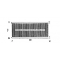Радиатор печки, теплообменник AVA QUALITY COOLING G WQ4VF 1440654832 CN6339