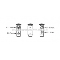 Расширительный клапан кондиционера AVA QUALITY COOLING 1423464585 4045385185689 6 0QIRP DF1060