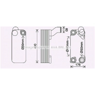 Масляный радиатор ретарды AVA QUALITY COOLING DF3082 1424984328 4045385231171 4RXX J