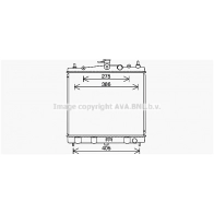 Радиатор охлаждения двигателя AVA QUALITY COOLING TNEO7 O5 DN2454 Nissan Micra (K12) 3 Хэтчбек 4045385231263