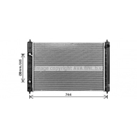 Радиатор охлаждения двигателя AVA QUALITY COOLING DN2468 EHTD D Nissan Murano (Z51) 2 Кроссовер 3.5 4x4 260 л.с. 2009 – 2014