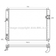 Радиатор охлаждения двигателя AVA QUALITY COOLING DN2482 1440654935 Y QVEEG