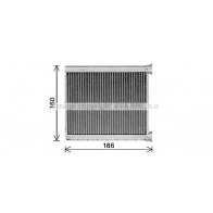 Радиатор печки, теплообменник AVA QUALITY COOLING 1440654937 DN6471 UDS8 9F