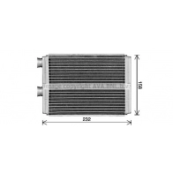 Радиатор печки, теплообменник AVA QUALITY COOLING DN6472 1440654938 7U4 6N