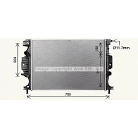 Радиатор охлаждения двигателя AVA QUALITY COOLING FD2689 GCH LB1L 1440654967