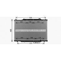 Радиатор охлаждения двигателя AVA QUALITY COOLING 1440655007 X59 0UYW HD2333