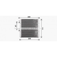 Радиатор печки, теплообменник AVA QUALITY COOLING 1440655011 5 D3MHF HD6329