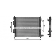Радиатор охлаждения двигателя AVA QUALITY COOLING 1440655062 P95NJJ Y HY2488