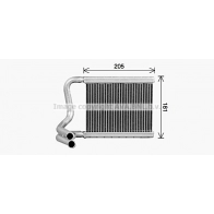 Радиатор печки, теплообменник AVA QUALITY COOLING 1440655077 HY6594 XC5 2W