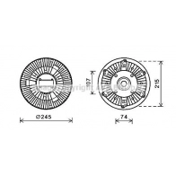 Вискомуфта AVA QUALITY COOLING IVC115 1423464639 ZI 7TA6 4045385182916