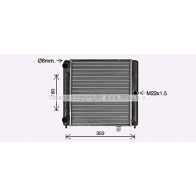 Радиатор охлаждения двигателя AVA QUALITY COOLING V0T VAH LA2035 1440655202