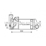 Масляный радиатор ретарды AVA QUALITY COOLING PF OBFX 4045385188963 MN3083 Smart
