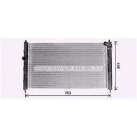 Радиатор охлаждения двигателя AVA QUALITY COOLING 4045385234516 MT2276 4Q VVF Peugeot 4008 1 (GS) Кроссовер 2.0 AWC 150 л.с. 2012 – 2025