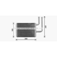 Радиатор печки, теплообменник AVA QUALITY COOLING MT6284 1440655299 V7 338HM
