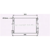 Радиатор охлаждения двигателя AVA QUALITY COOLING MZ2295 ZKGZ F1 4045385222926 Mazda 3 (BL) 2 Седан 1.6 MZR CD (BL12) 109 л.с. 2008 – 2013