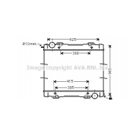 Радиатор охлаждения двигателя AVA QUALITY COOLING SC2027N 4045385183593 1423464775 FFF7J 8