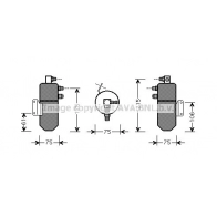 Осушитель кондиционера AVA QUALITY COOLING 1J1 VG6 1423464909 4045385054350 VLD040