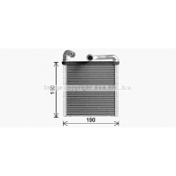 Радиатор печки, теплообменник AVA QUALITY COOLING SRR56 I 1440655513 VN6424