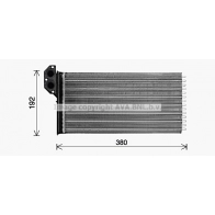 Радиатор печки, теплообменник AVA QUALITY COOLING XGP B4 VN6431 1440655514