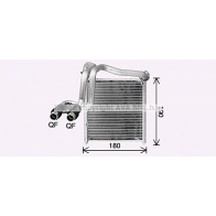 Радиатор печки, теплообменник AVA QUALITY COOLING 1440655516 IF GCG VN6438