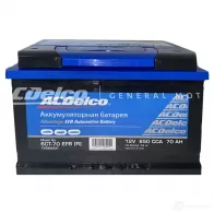 Аккумулятор 70 ач обратная 650 а 12 в efb advantage 278x175x190 AC DELCO 1439694339 19380001 AASNSH B