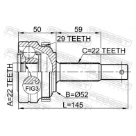 Шрус внешний AYWIPARTS 4380766 FDU4Y A AW1510941A - Изображение 2