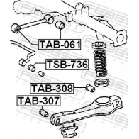 Сайлентблок AYWIPARTS NF Q2UQ 4380207 AW1421537 - Изображение 2