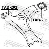 Сайлентблок AYWIPARTS 4379491 AW1420449 M MMS2 - Изображение 2
