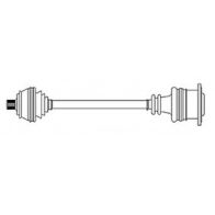 Приводной вал AYWIPARTS AW1531173A 7 82D7 Audi A6 (C4) 1 Седан 2.8 174 л.с. 1994 – 1997