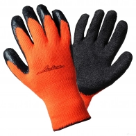 Перчатки акриловые с двухслойным латексным покрытием ладони (XL), утепленные, оранж./черн. (AWG-W-05) AIRLINE Q 07WKM 1438171708 AWGW05