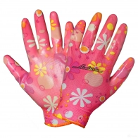 Перчатки полиэфирные с цельным нитриловым покрытием ладони, женские (M), розовые (AWG-NW-09) AIRLINE AWGNW09 1438171710 PD DNZ