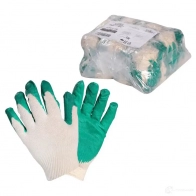Перчатки ХБ с латексным покрытием ладони, зеленые, 13 класс, (1 пара) (AWG-C-06) AIRLINE 3X2 LD AWGC06 1438171719