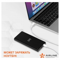 Аккумулятор внешний с быстрой и беспроводной зарядкой PRO: 10000мАч, 18W, 2xUSB 3A, Type-C AIRLINE 1438172716 E 48TZ aeab003 - Изображение 5