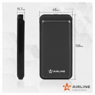 Аккумулятор внешний универсальный (Power bank) 10000мАч: 2xUSB 5V/2A, Type-C AIRLINE aeab001 1438172717 MW LP0 - Изображение 5