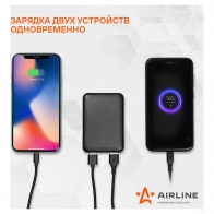 Аккумулятор внешний универсальный (Power bank) 5000мАч: 2xUSB 5V/2A, Type-C AIRLINE 5DQNTX 3 1438172718 aeab002 - Изображение 4