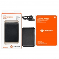 Аккумулятор внешний универсальный (Power bank) 5000мАч: 2xUSB 5V/2A, Type-C AIRLINE 5DQNTX 3 1438172718 aeab002 - Изображение 7