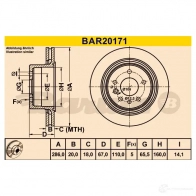 Тормозной диск BARUM VXE 0MHZ 2814393 bar20171 4006633330978